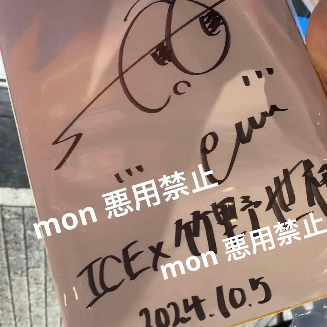 ICEx 竹野世梛 サイン色紙