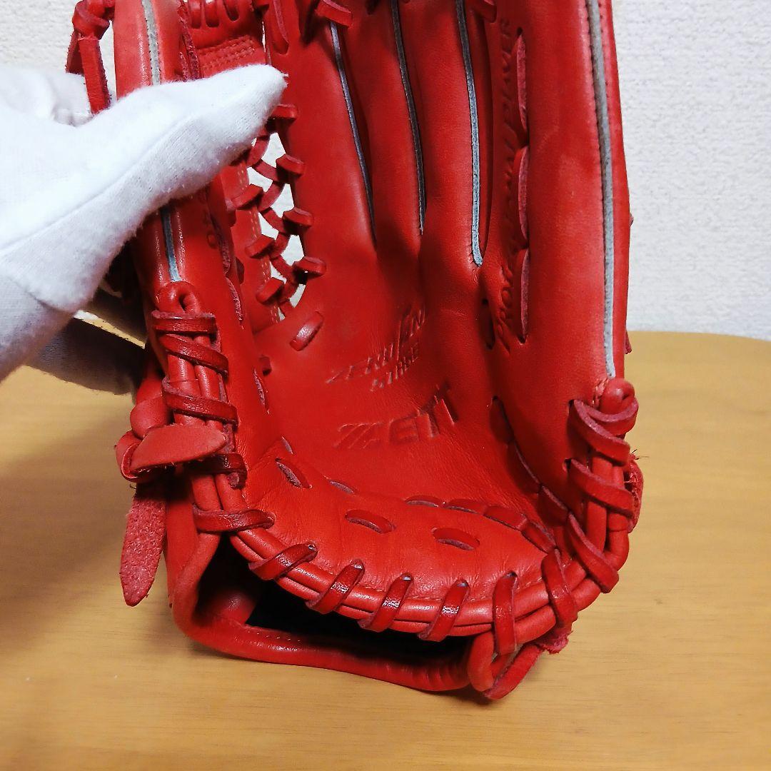 ZETT 　ゼット 　少年軟式グローブ 　レッド　右投げ