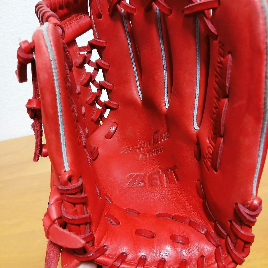 ZETT 　ゼット 　少年軟式グローブ 　レッド　右投げ