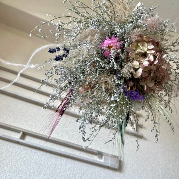 ブルーファンタジアとスモークツリーフライングブーケ