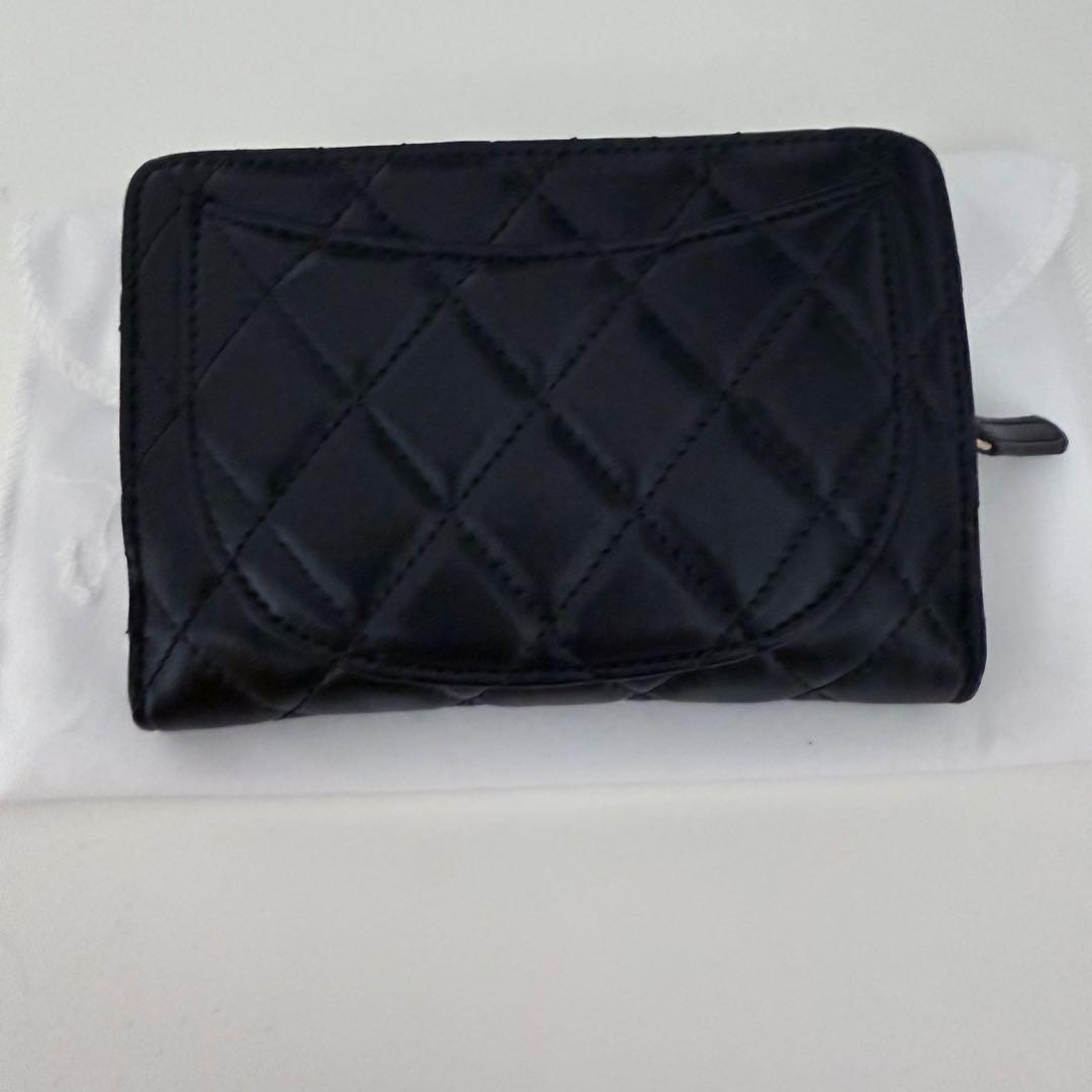 CHANELノベルティ財布ブラックレザー