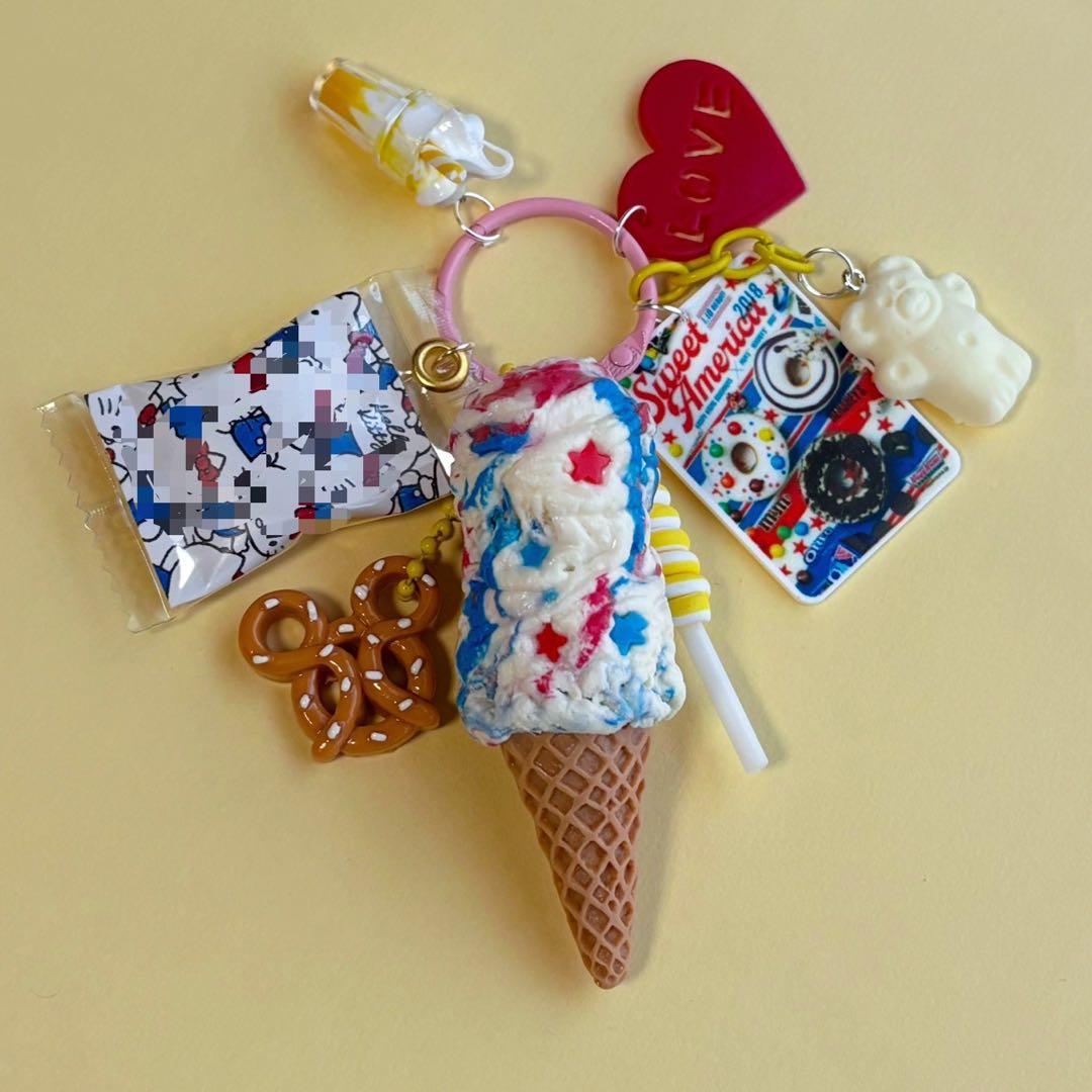 じゃらじゃらキーホルダー マーブルチョコアイス クッキー 205