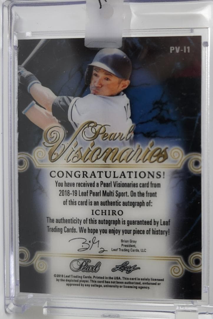 MLB★イチロー 19 Leaf Pearl 2枚限定直筆サインカード