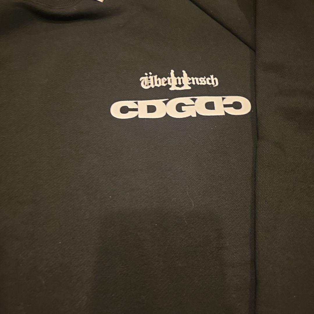 CDG 黒 トレーナー Sサイズ ロゴ入り