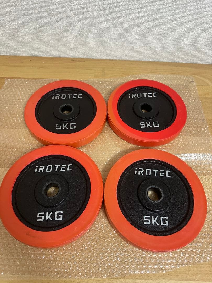 早い者勝ち. アイロテック　IROTEC 5kg ダンベルプレート　4枚バーベル