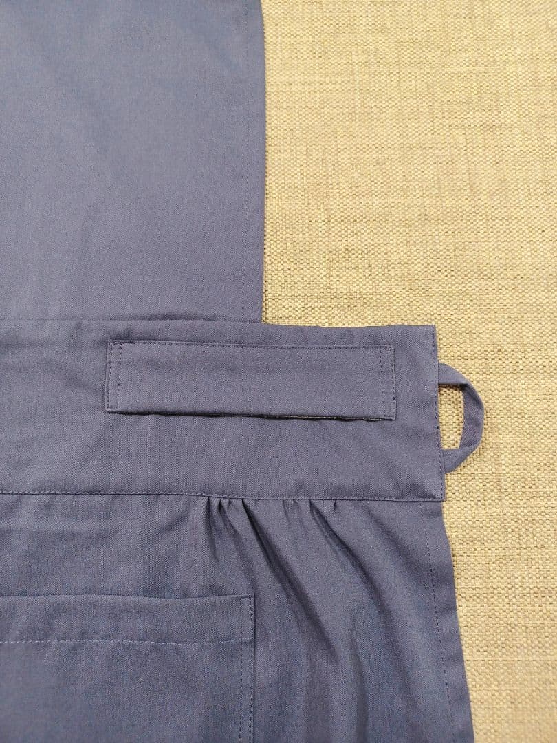 茶道　稽古着エプロン　ネイビー