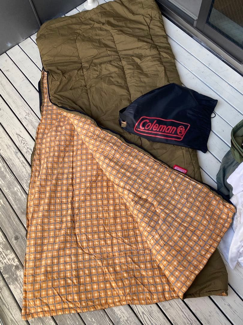 3個セット Coleman スリーピングバッグ 寝袋 未使用 超美品 布団にも