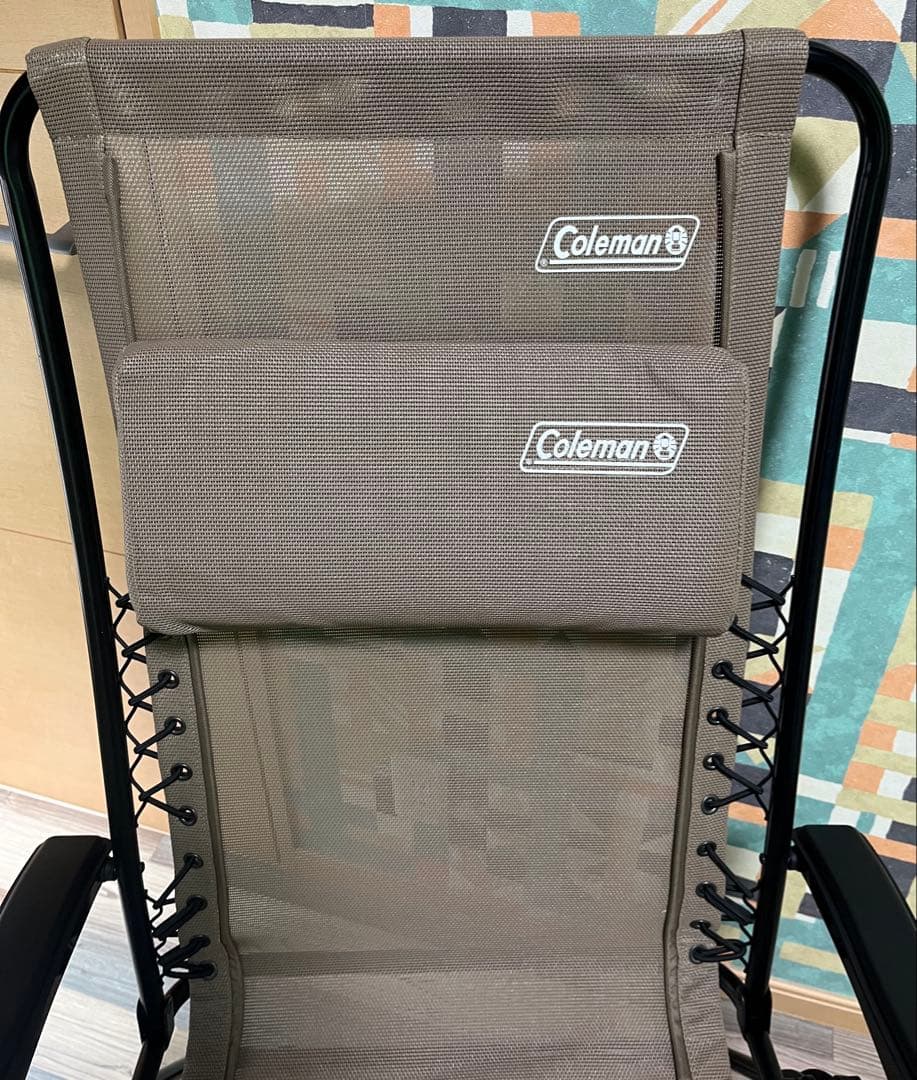 美品！Coleman リクライニングチェア ブラウン　(引取の場合値下げ可能)