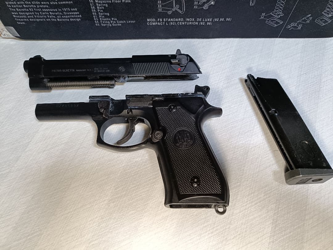 WA　ベレッタ M92F ガスブローバック　ヘビーウェイト　動作品