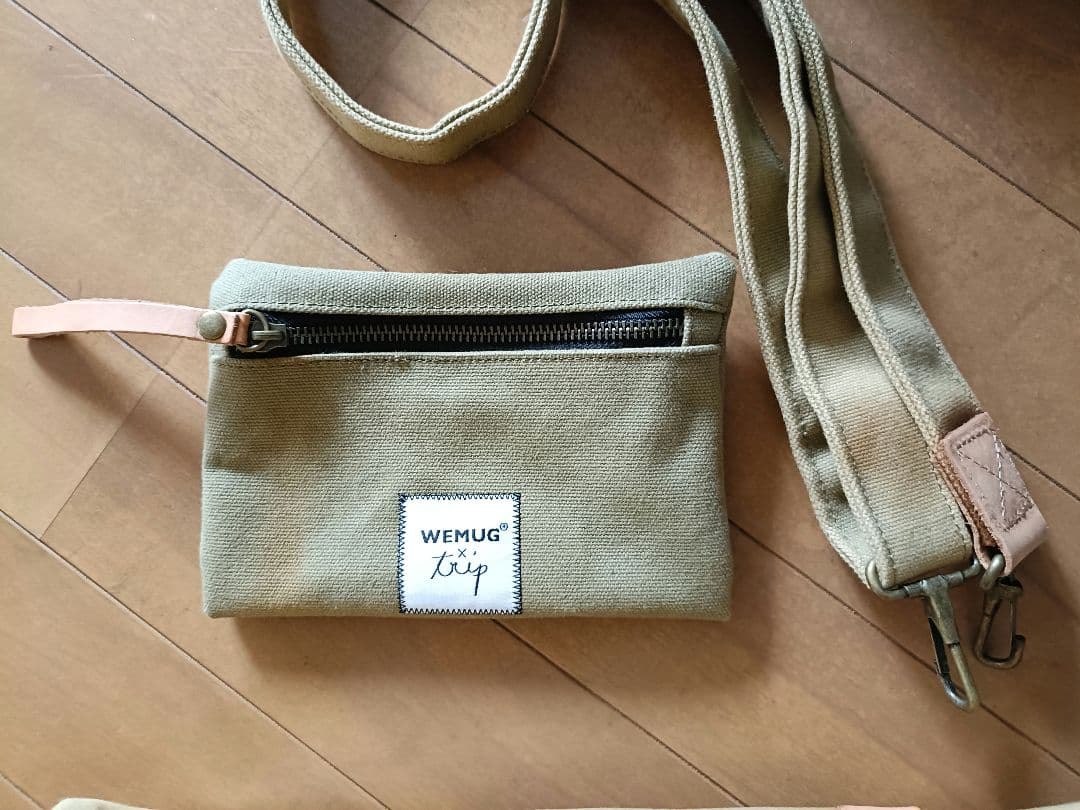 WEMUG帆布サイクルバック ハンドルポーチ ヴィンテージ物 未使用長期保管品