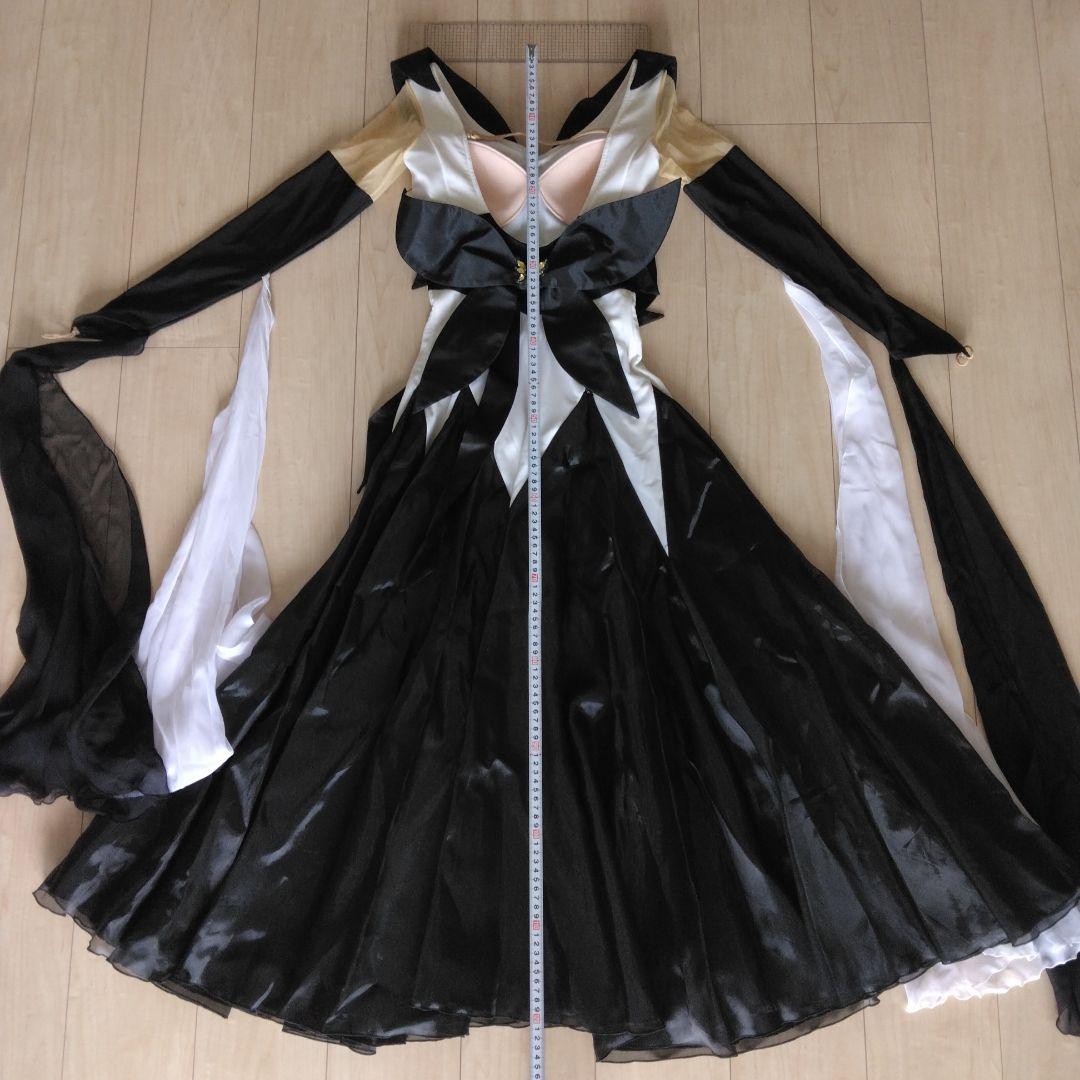 社交ダンス用ドレス 黒 白