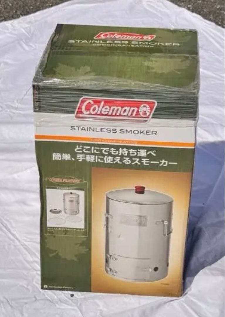 【未使用品】コールマン ステンレススモーカー 燻製器 Coleman