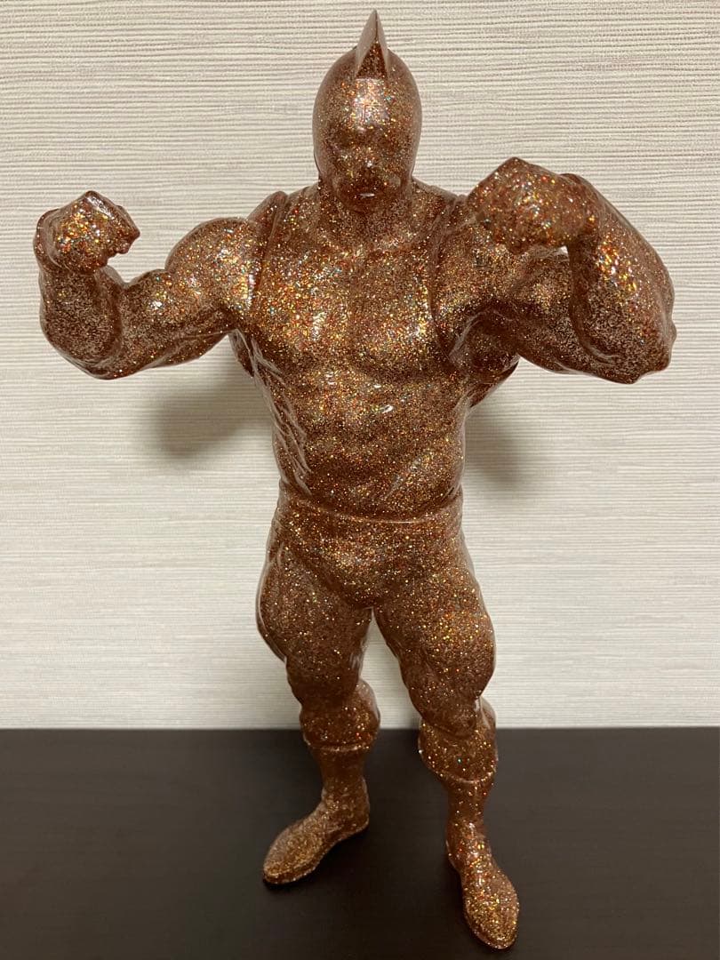 レアCCPキン肉マン40cmビッグソフビ金ラメキン消しダイキャストキンケシスグル