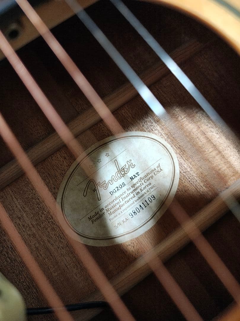 Fender DG20S NATエレアコCustom/ハードケース付
