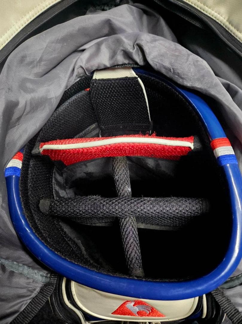 かりめろ送le coq e golf 高級エナメル大型ゴルフバッグホワイト