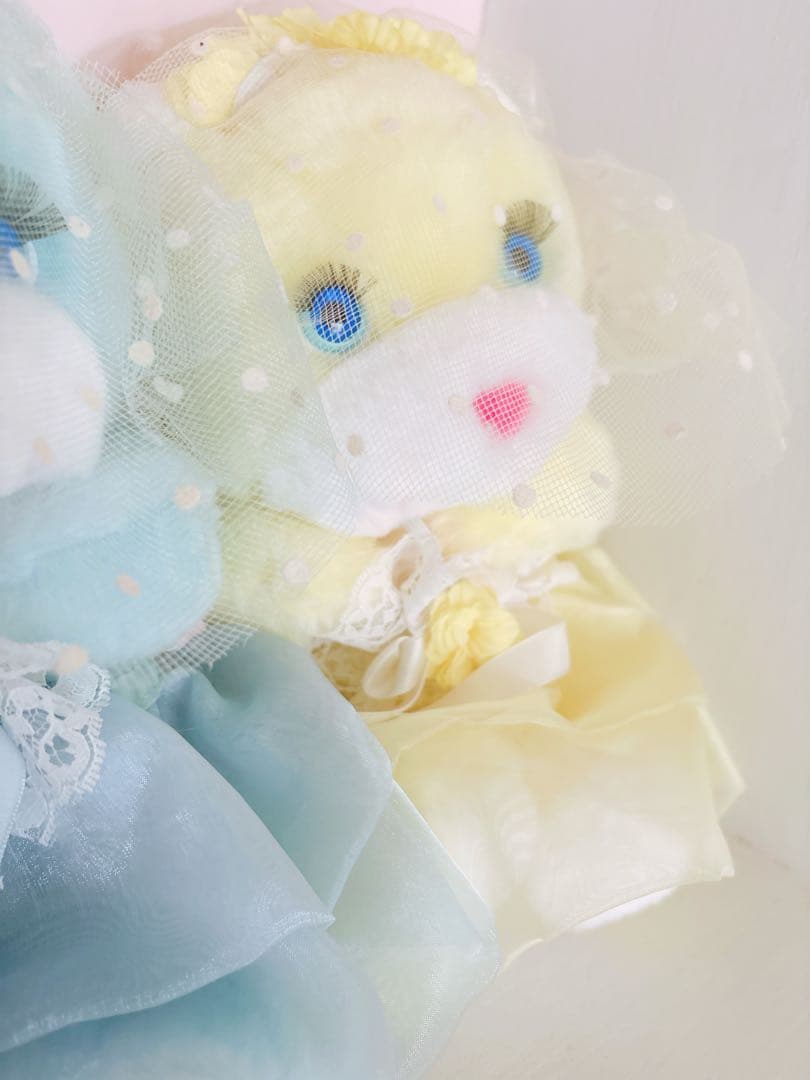 花嫁テディベア パステル 海外 ヴィンテージ ぬいぐるみ くま