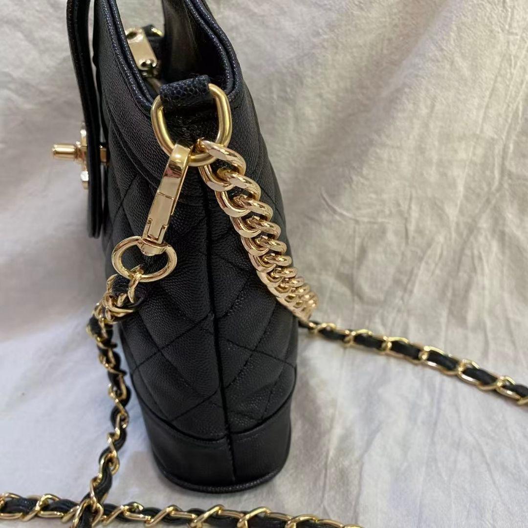 CHANEL 黒ノベルティ キルティング ショルダーバッグ 2way