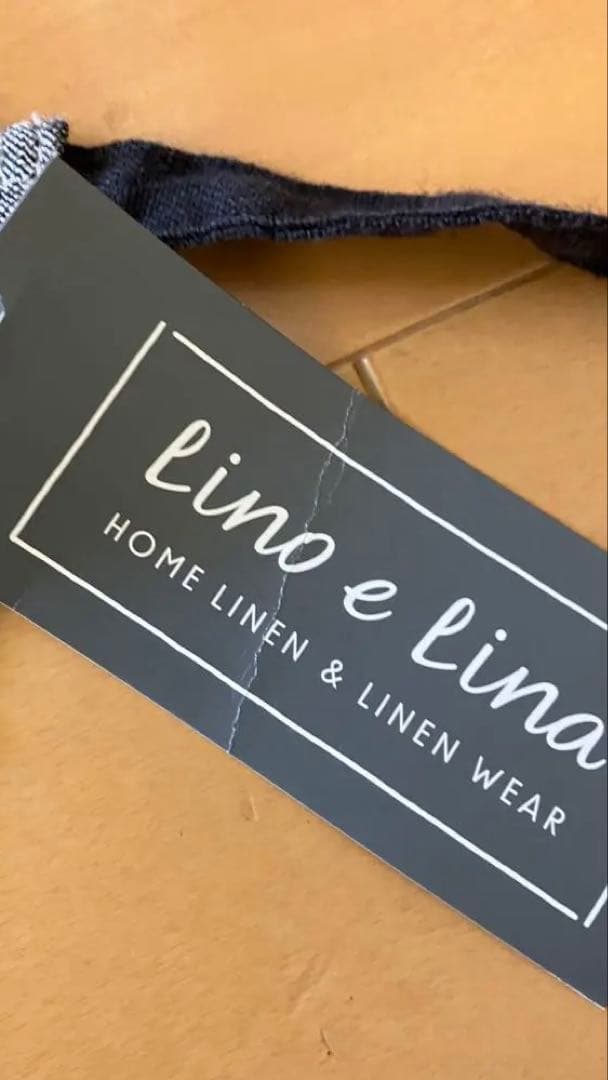 Lino e Lina エプロンタグ付き未使用　グレー