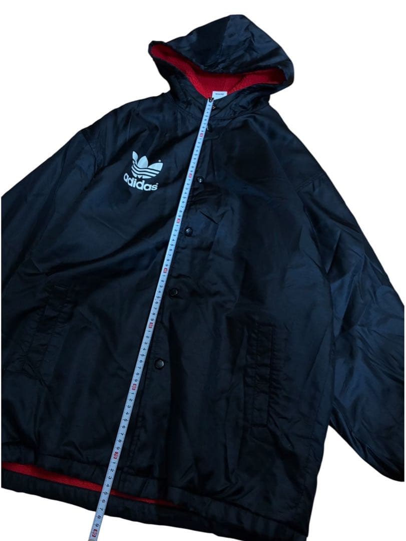 希少00s adidas OLDトレフォイル　ビッグロゴボアベンチコート古着屋
