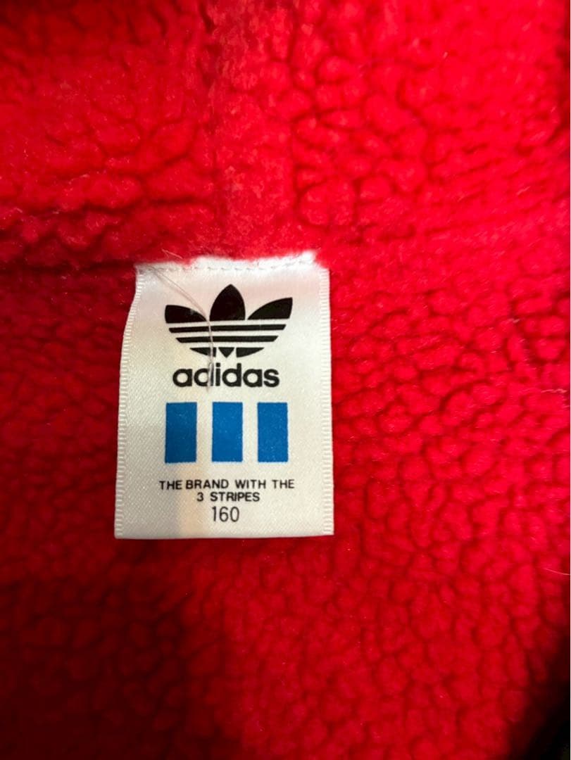 希少00s adidas OLDトレフォイル　ビッグロゴボアベンチコート古着屋
