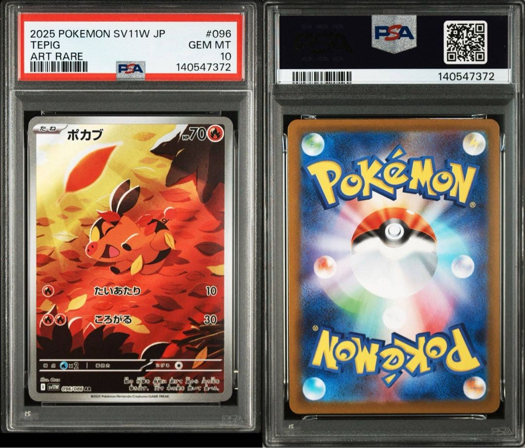 【PSA10】ポカブAR SV11W ホワイトフレア ポケモンカード