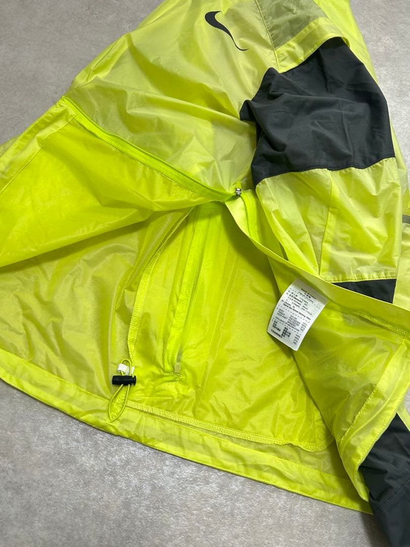 未使用級 Nike Golf 蛍光イエロー ジャケット M ウインドジャケット