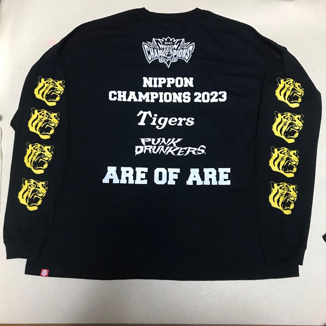 パンクドランカーズ XL 阪神タイガース 未使用 Tシャツ 長袖 日本一 優勝
