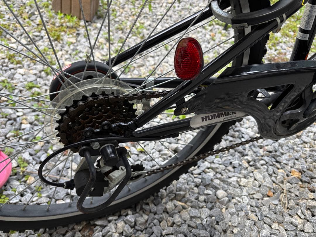 HUMMER ジュニア自転車 黒 24インチ