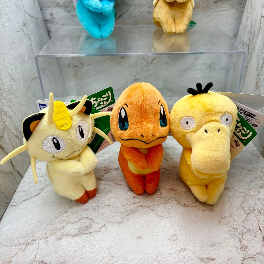 ポケモン ブイズ　コダック　ニャース　ちょっこりさん ぬいぐるみ 5点セット