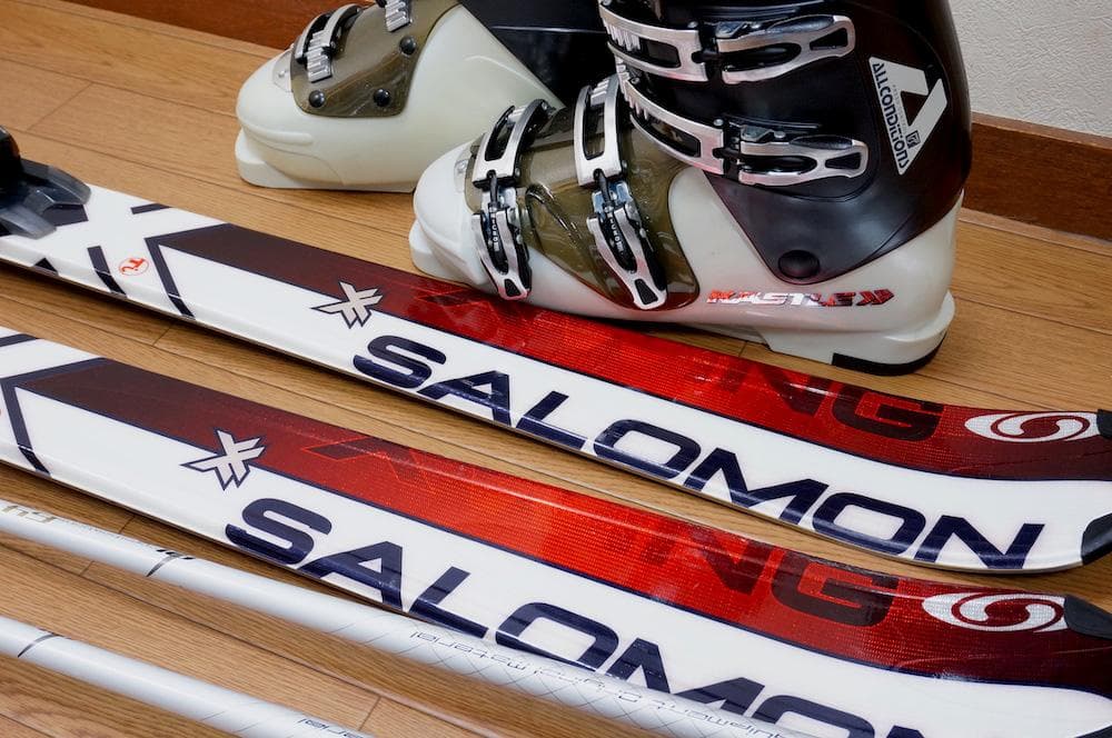 メンテ済 162cm 靴28～28.5cm SALOMONカービングスキーセット