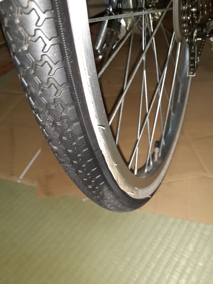 24インチ6段変速式自転車ジュニア美品青森手渡し限定