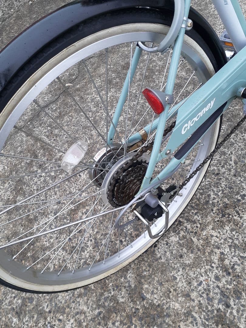 24インチ6段変速式自転車ジュニア美品青森手渡し限定