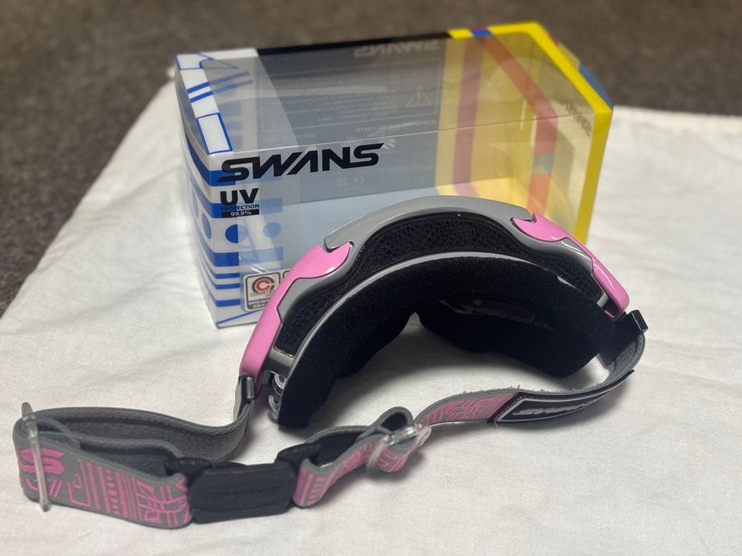 【美品】SWANS TALON スノーゴーグル ピンク 箱付フルセット