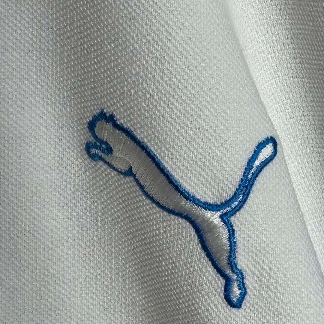 プーマ　PUMA GOLF ジャケット ジップアップ　ホワイト/ブルー　M