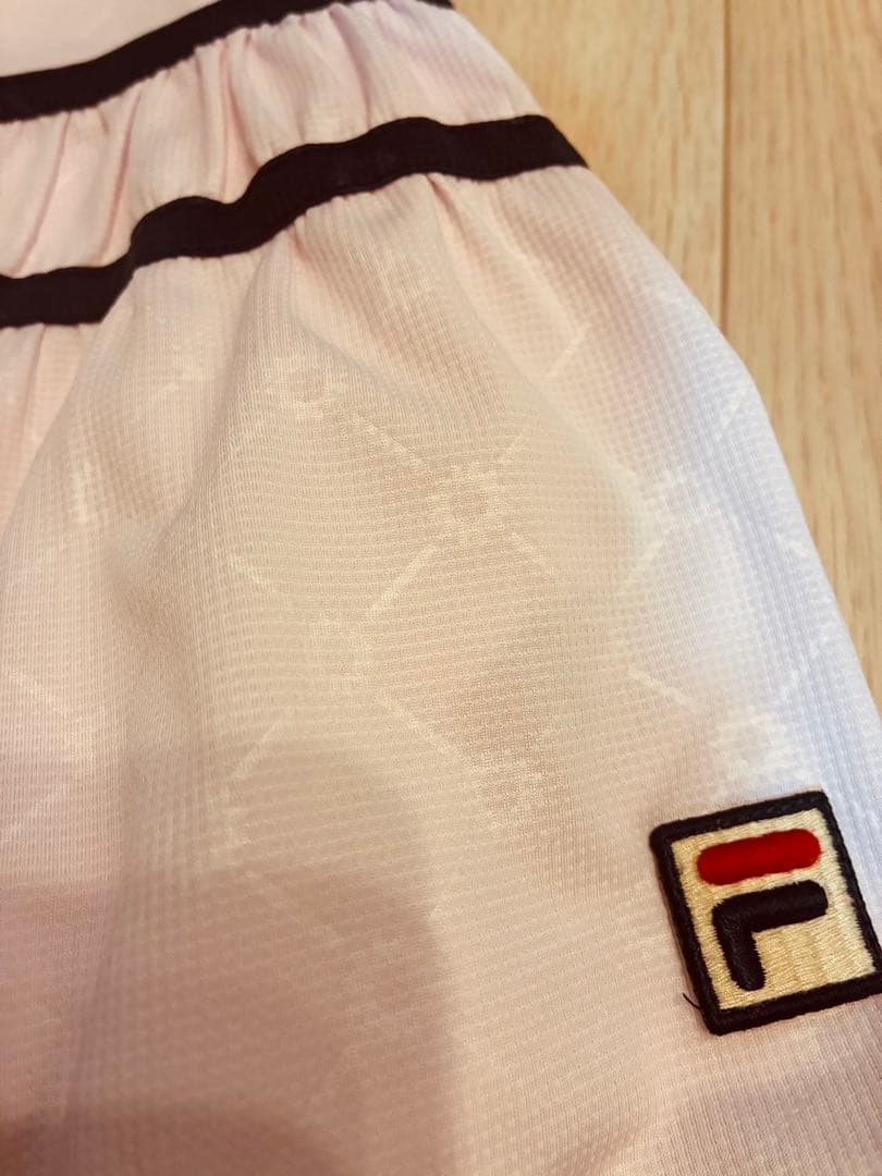 FILA スコートとトップスセット ネイビー/ピンク