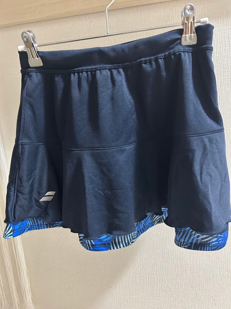 BabolaT 青色と白の葉柄　セットアップ