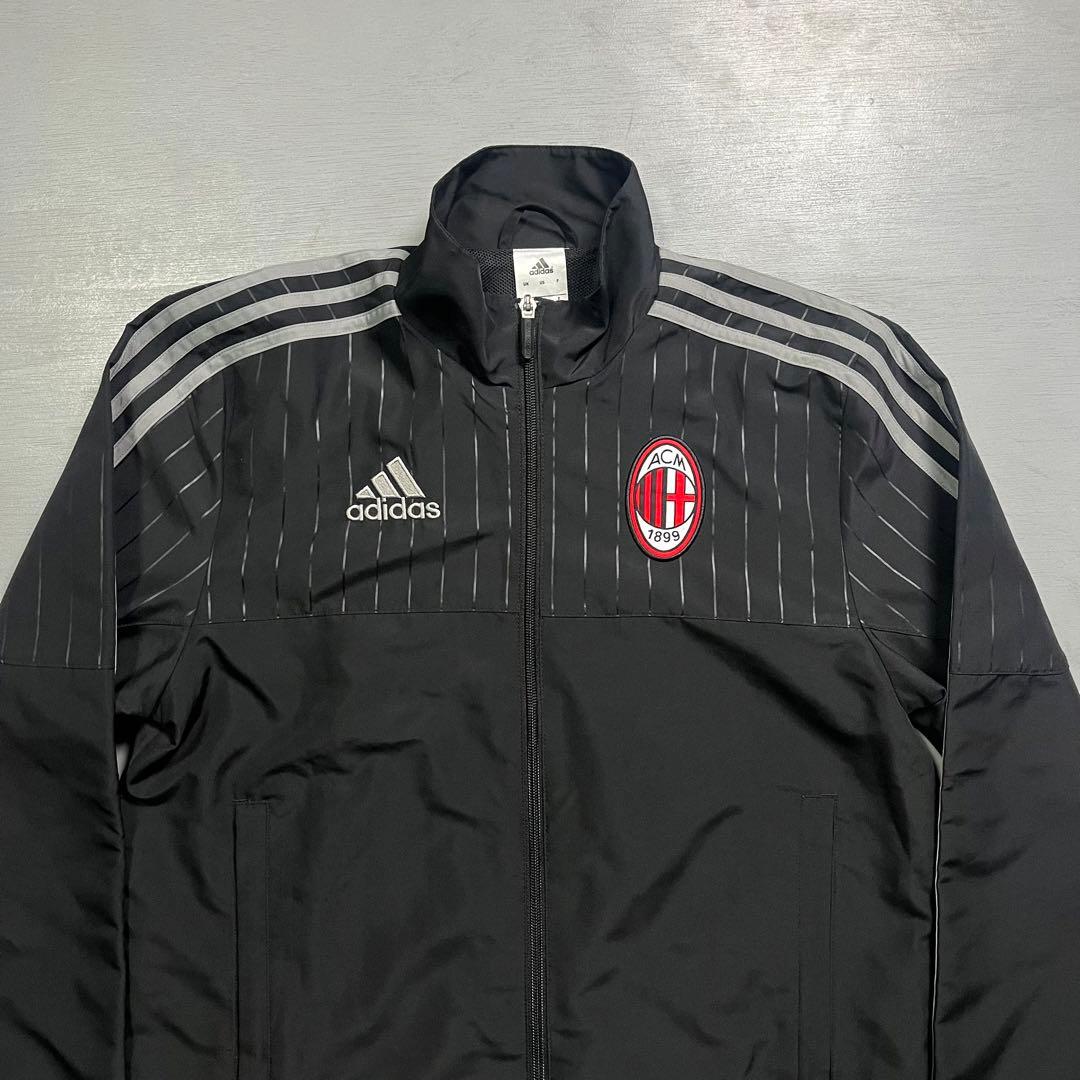 adidas トラックスーツ　ACミラン　セットアップ　トラックジャケット　S