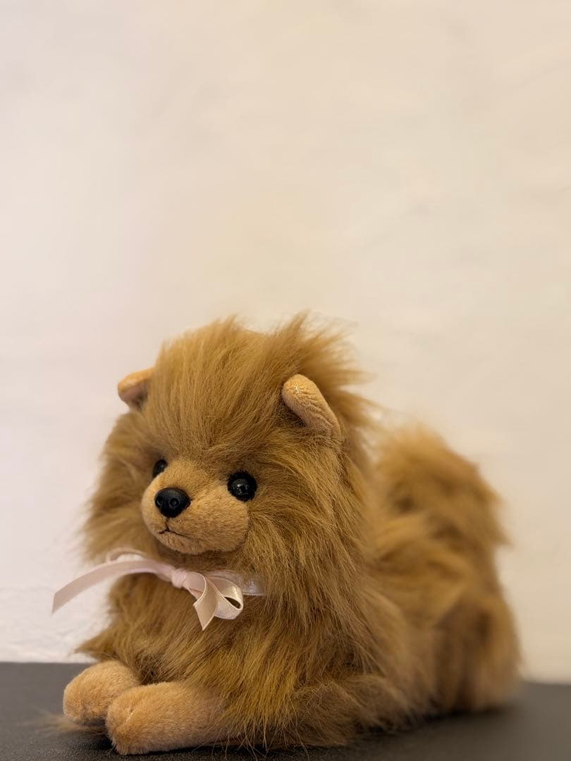 ポメラニアン伏せポーズ(日本製)ぬいぐるみ