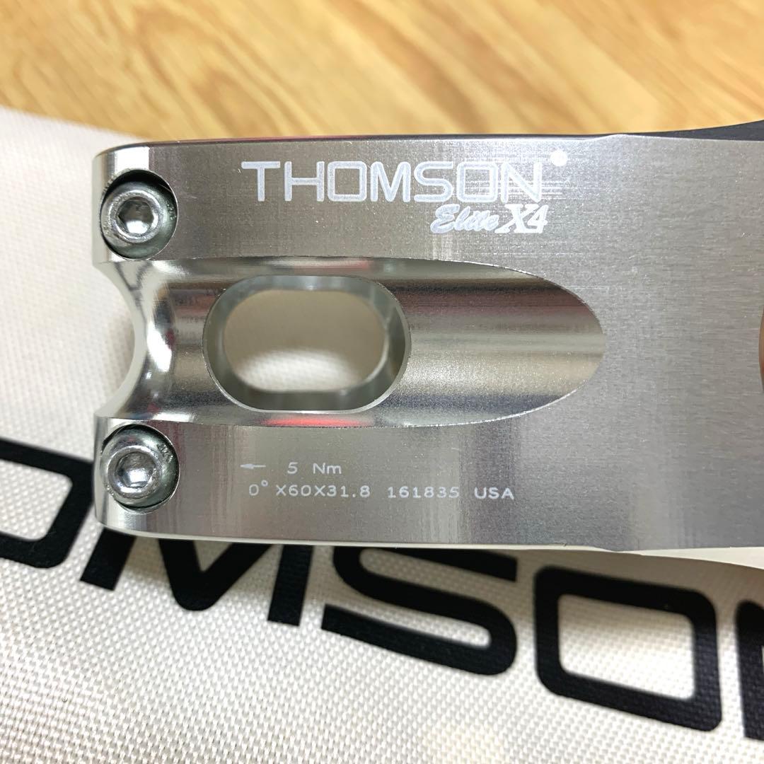 美品　トムソン ステム　elite x4 stem 0°/60mm