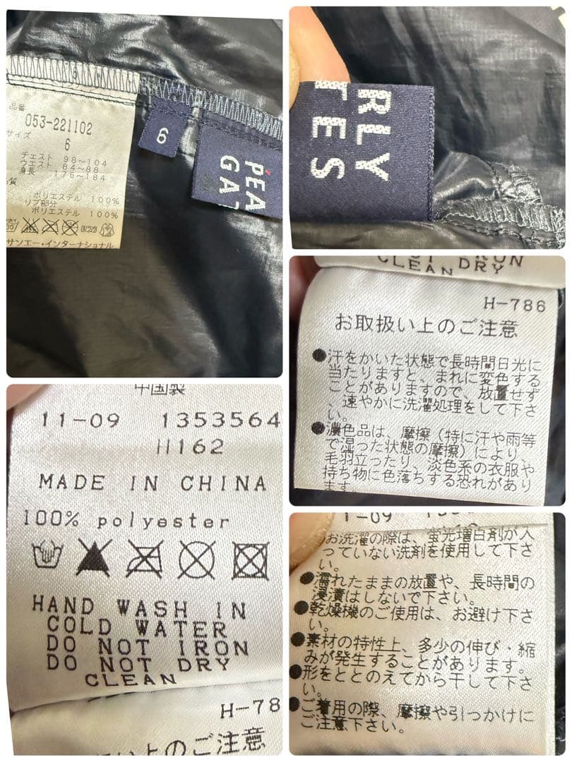 PEARLY GATES スニード　ハイネックジップ　ブランドロゴ　6Size