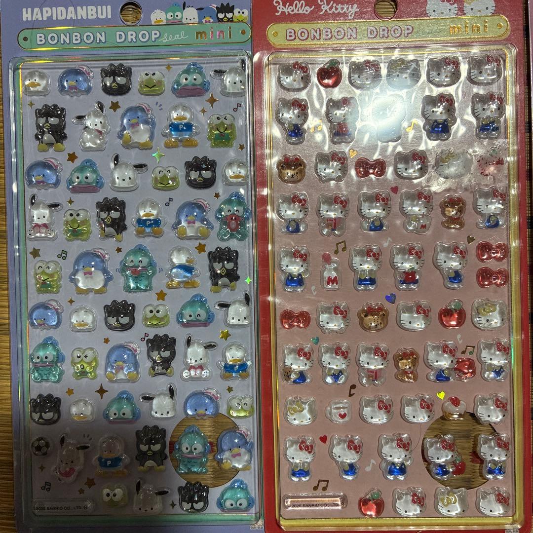 正規品　サンリオ　ボンボンドロップシールミニ　キティちゃん　マイメロ　匿名配送