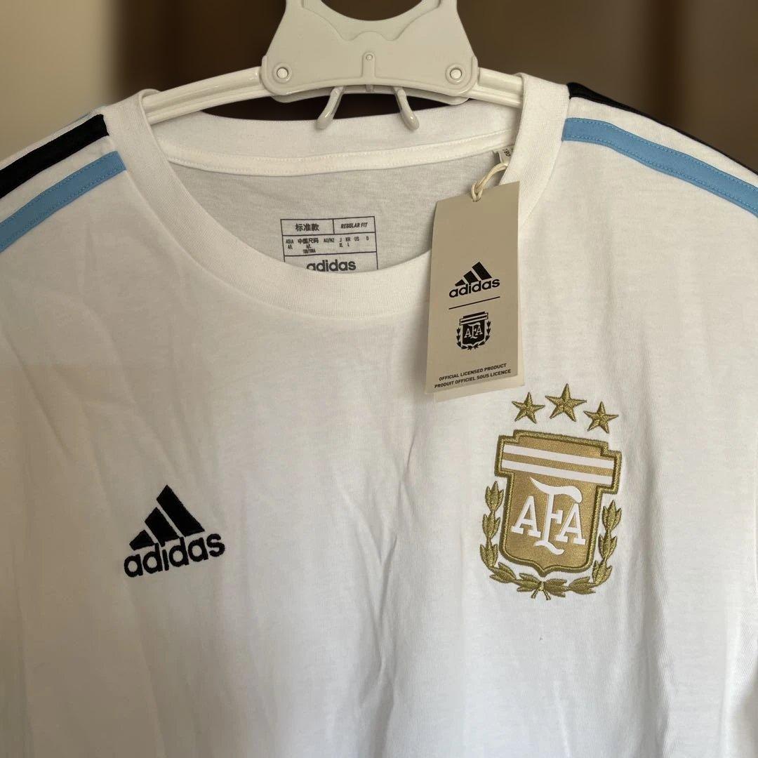 新品タグ付きadidas アルゼンチン代表 ホワイトシャツ X Lサイズ