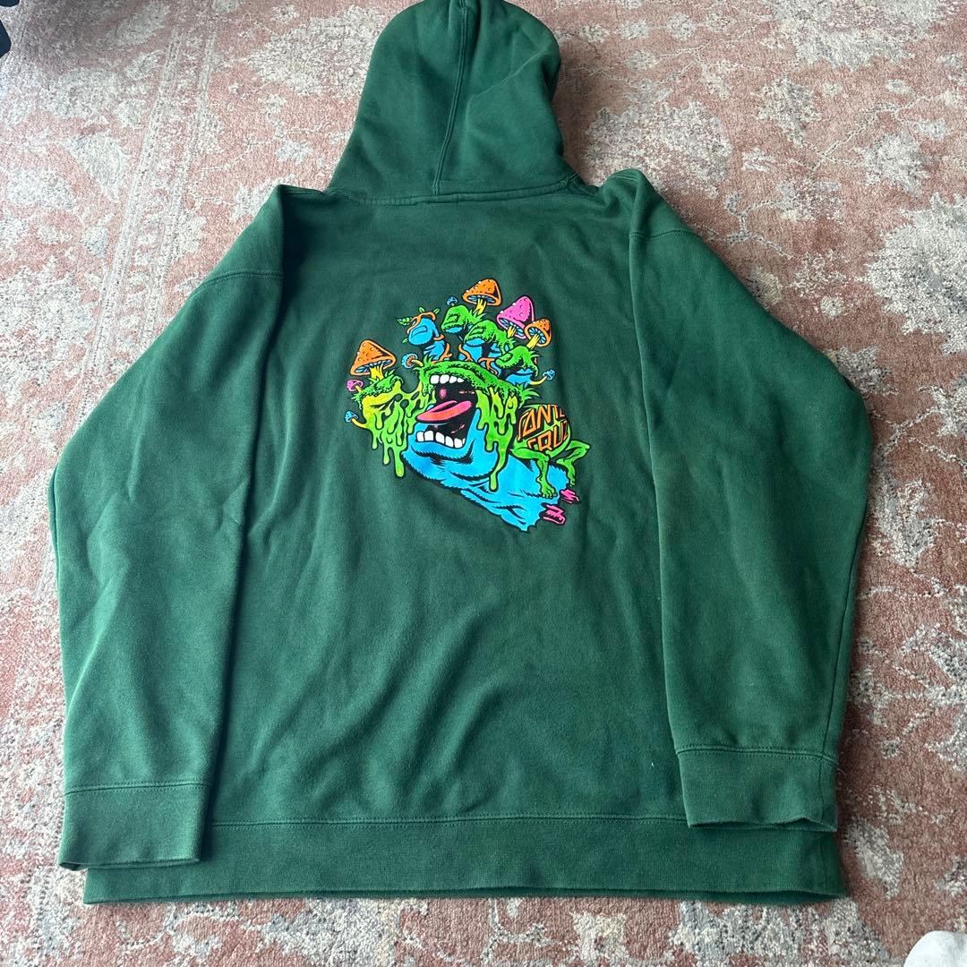 SANTA CRUZ フーディ XL ダークグリーン