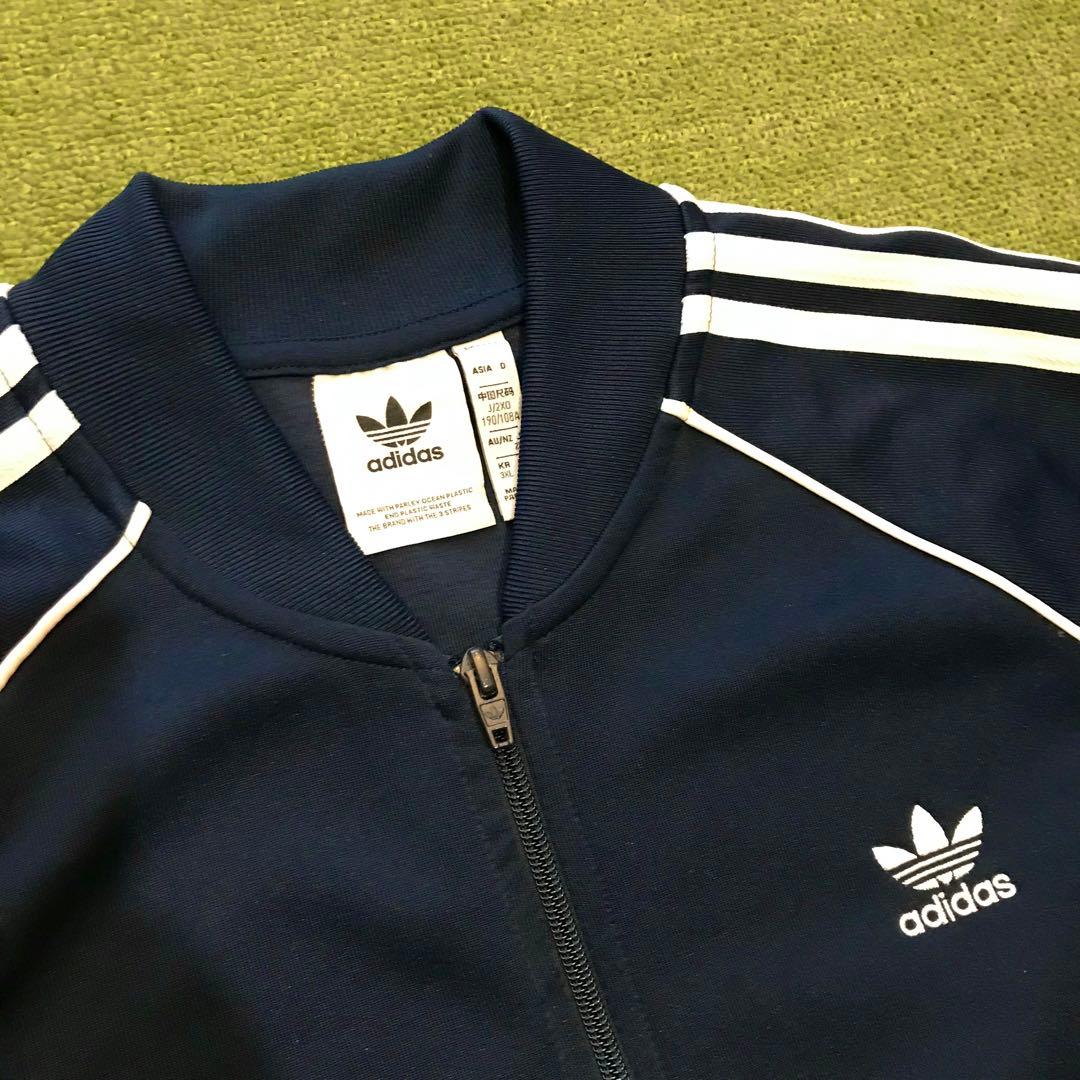 adidas アディダス ジャージ トラックジャケット ネイビー 紺色