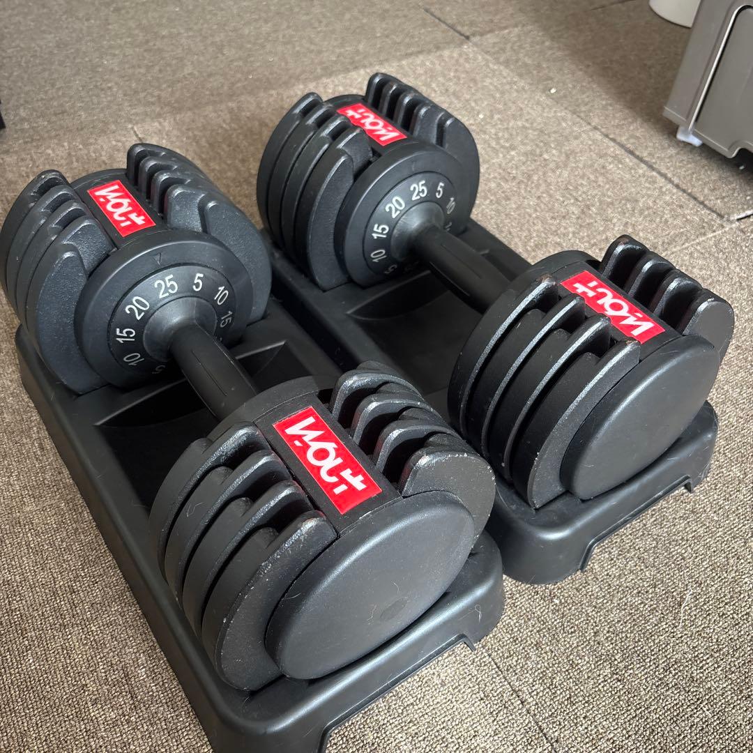 Wout 可変式ダンベルセット 5kg〜25kg ①