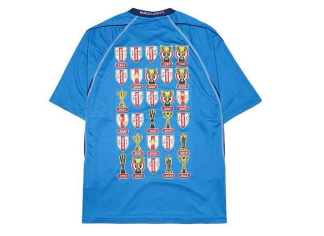 ウェア Supreme Jacquard Soccer Jersey \"Blue\" L
