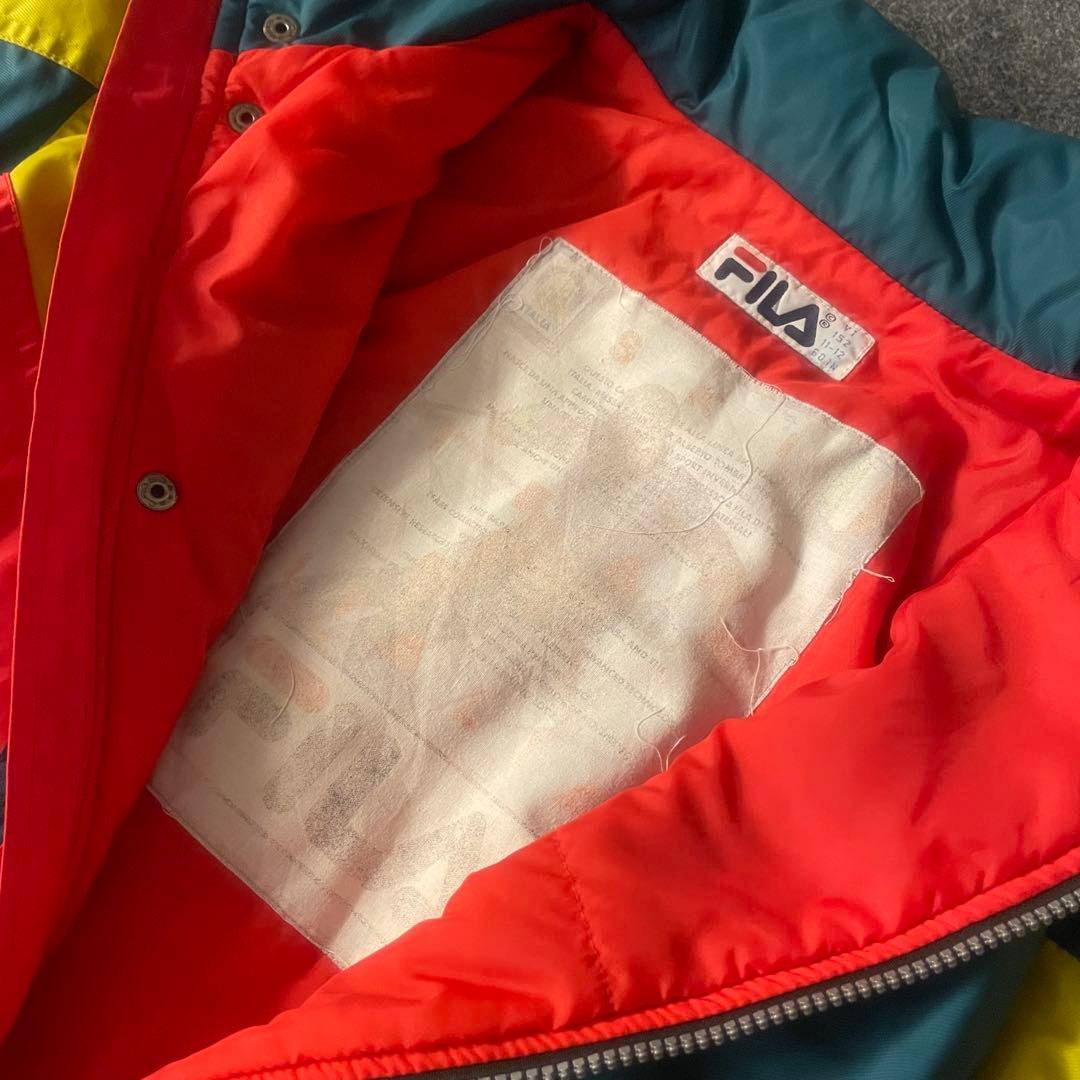 稀少　80s vintage FILA ITALY つなぎ　レトロ　古着　個性的