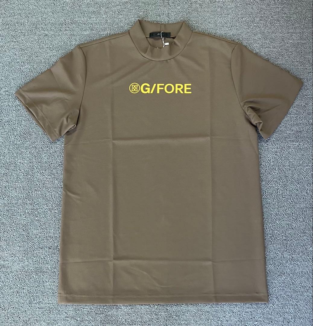 G/FORE ジーフォア XLサイズ モックネックT-シャツ カーキ