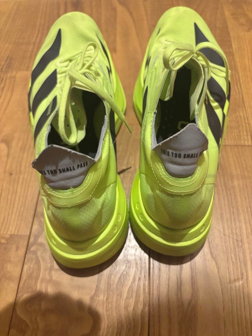 ADIZERO アディオスプロ4 ランニングシューズ26.5cm 蛍光イエロー