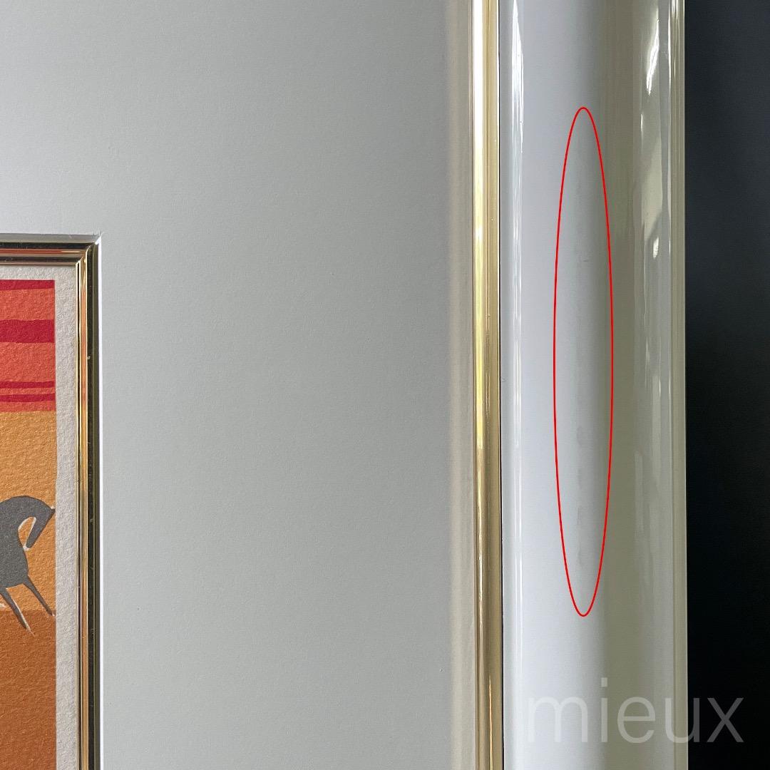 Serge Lassus セルジュ・ラシス「夕日」リトグラフ サイン 中古 美品